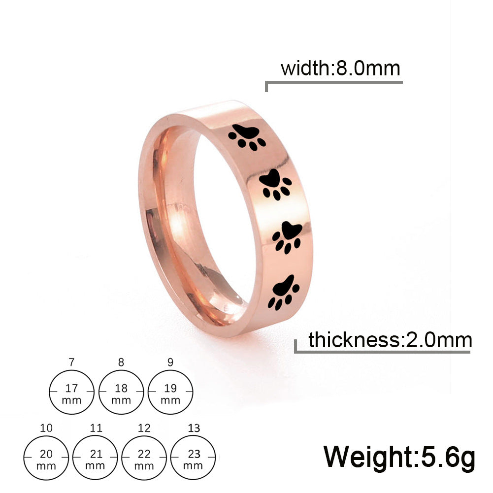 Women's & Men's Cute For Stainless Steel Finger Couple Rings