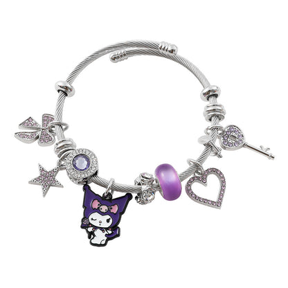 Anime Hello Kitty Clow Beaded Ornament Bracelets