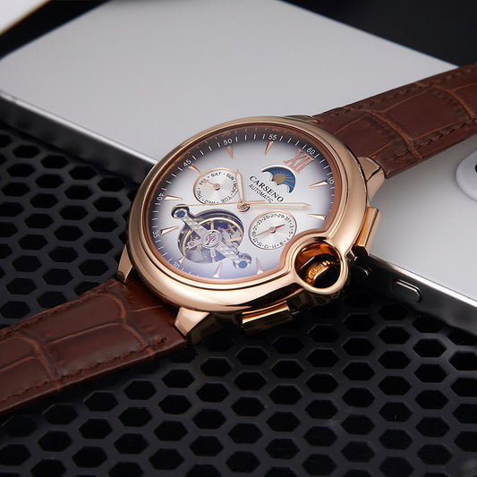 Star Moon Triangle Nail Tourbillon Automatic Mechanical Watches