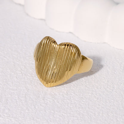 Women's Steel Simple Gold-plated High Sense Switchable Rings