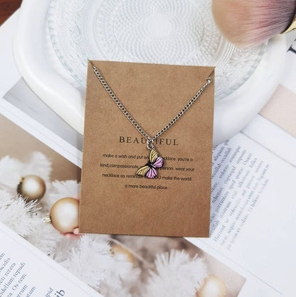 Bohemian Butterfly Accessories Style Simple Clavicle Necklaces