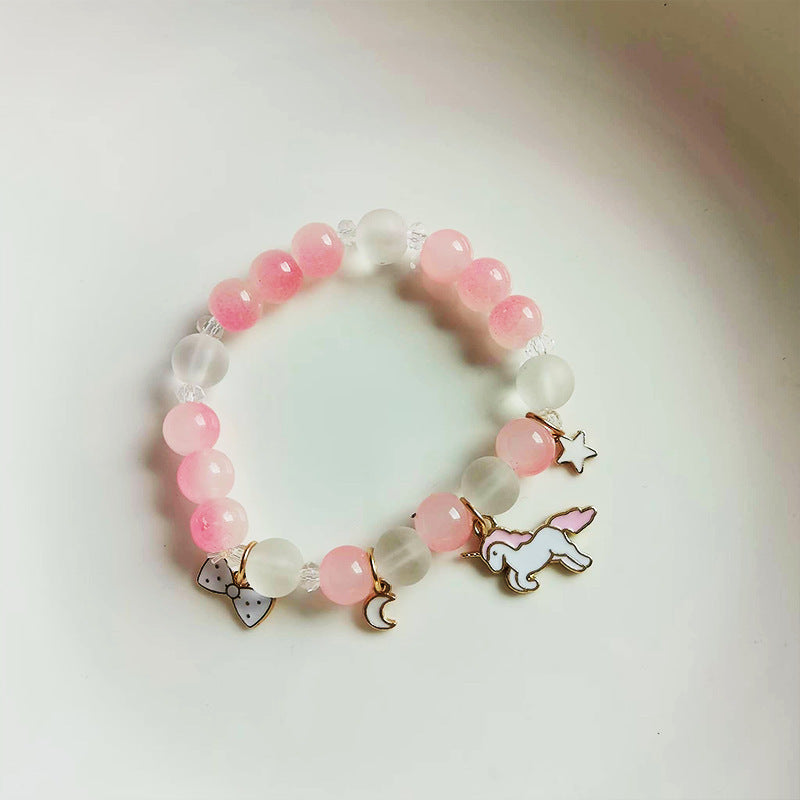 Children's Cartoon Beaded Cute Sweet Princess Style Bracelets