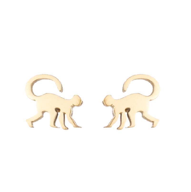 Women's Minority Fashion Stainless Steel Cute Squirrel Earrings