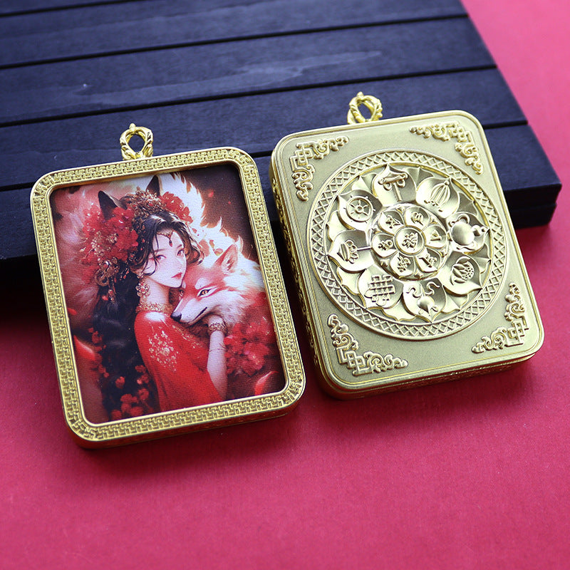 Ethnic Style Golden Fox Previous Life Pendants