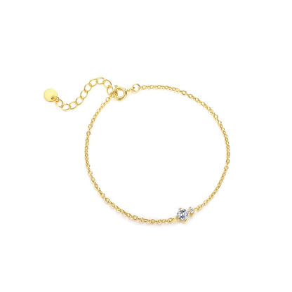Sier French Entry Lux Colorful Zircon Bracelets