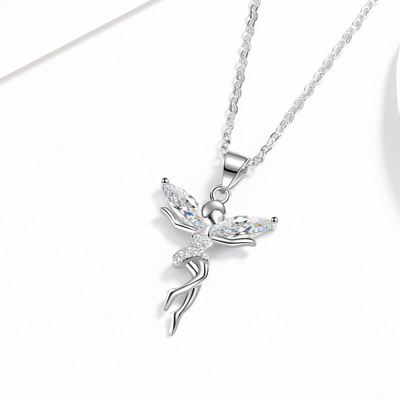 Angel Ornaments Female Light Luxury Minority Necklaces