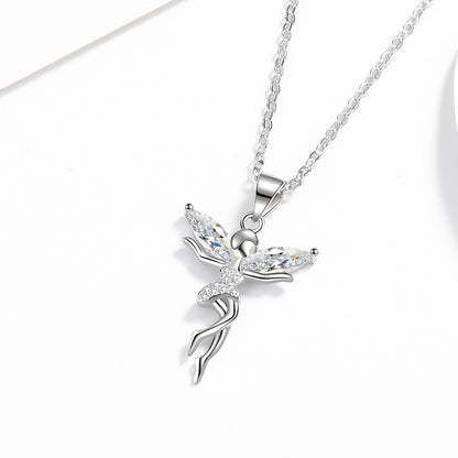 Angel Ornaments Female Light Luxury Minority Necklaces