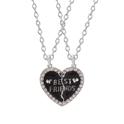 Girlfriends Heart-shaped Clavicle Pair Of Good Necklaces