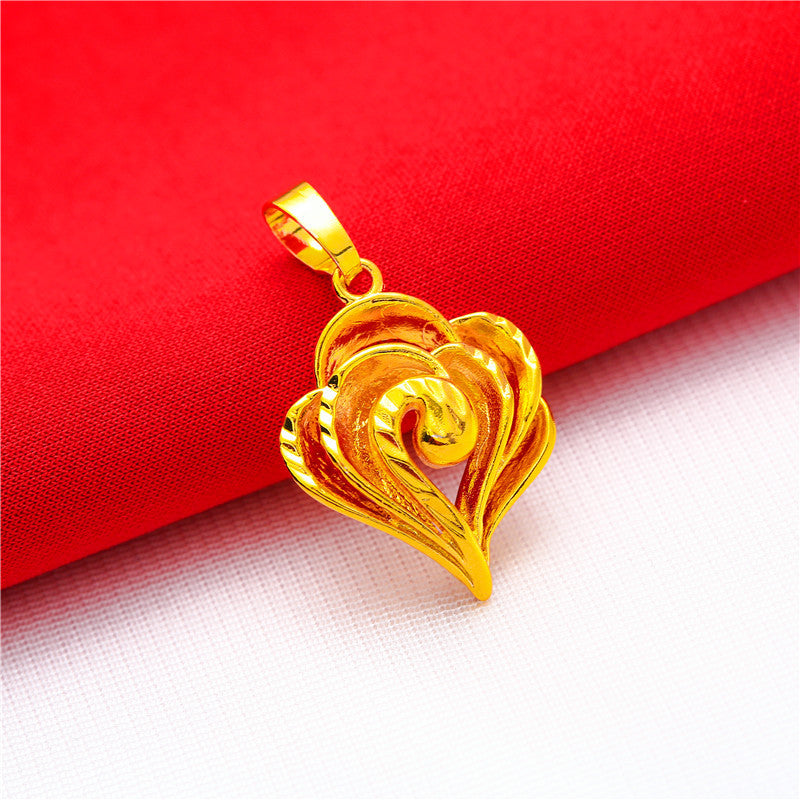 Female Vietnam Alluvial Water Wave Chain Pendants