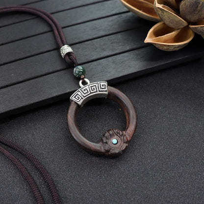 Women's Simple Zen Sweater Chain Cotton Linen Pendants