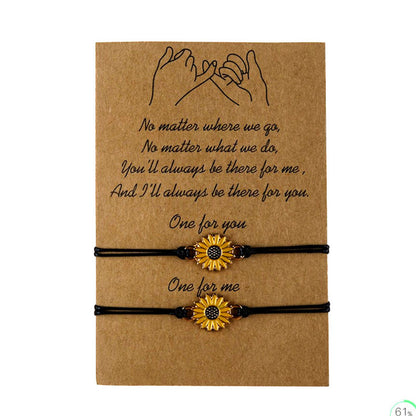 Wax Line Woven Beautiful Little Daisy Bracelets