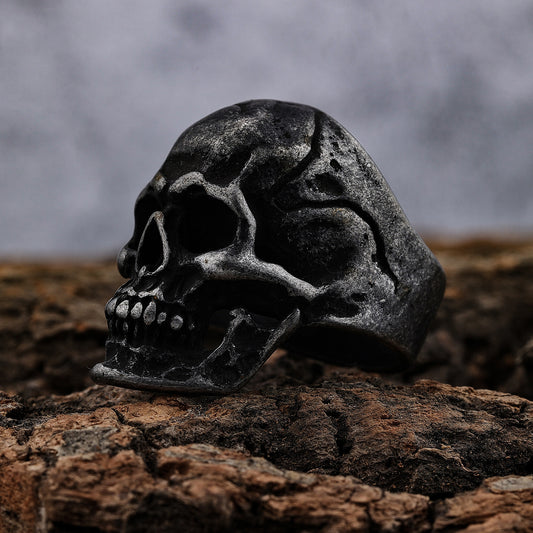 Personalized Fashion Locomotive Vintage Skull Stainless Rings