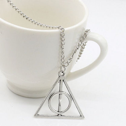 Luna Deathly Hallows Triangle Sweater Chain Necklaces