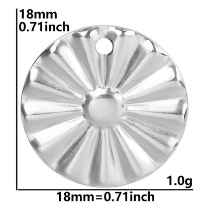 Colorful Vacuum Plating Stainless Steel Geometric Spacer Pendants