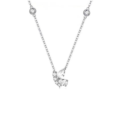 Fan Fashion Butterfly Dance Female Light Luxury Minority Necklaces