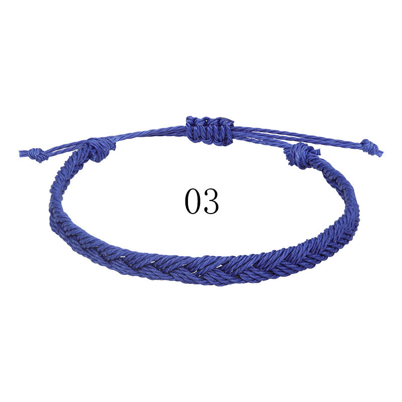 Waterproof Wax Line Woven Boho Surfing Bracelets