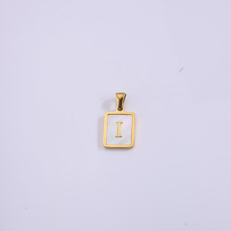 Fashion Real Gold Plated Letter Female Pendants