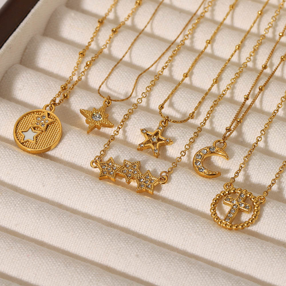 Affordable Luxury Fashion Design Gold Stainless Pendants