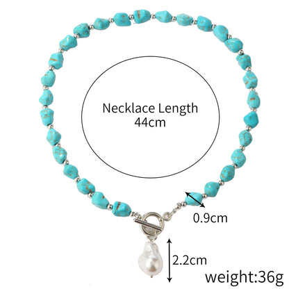 Ethnic Style Jewelry Turquoise Vintage Sweater Necklaces