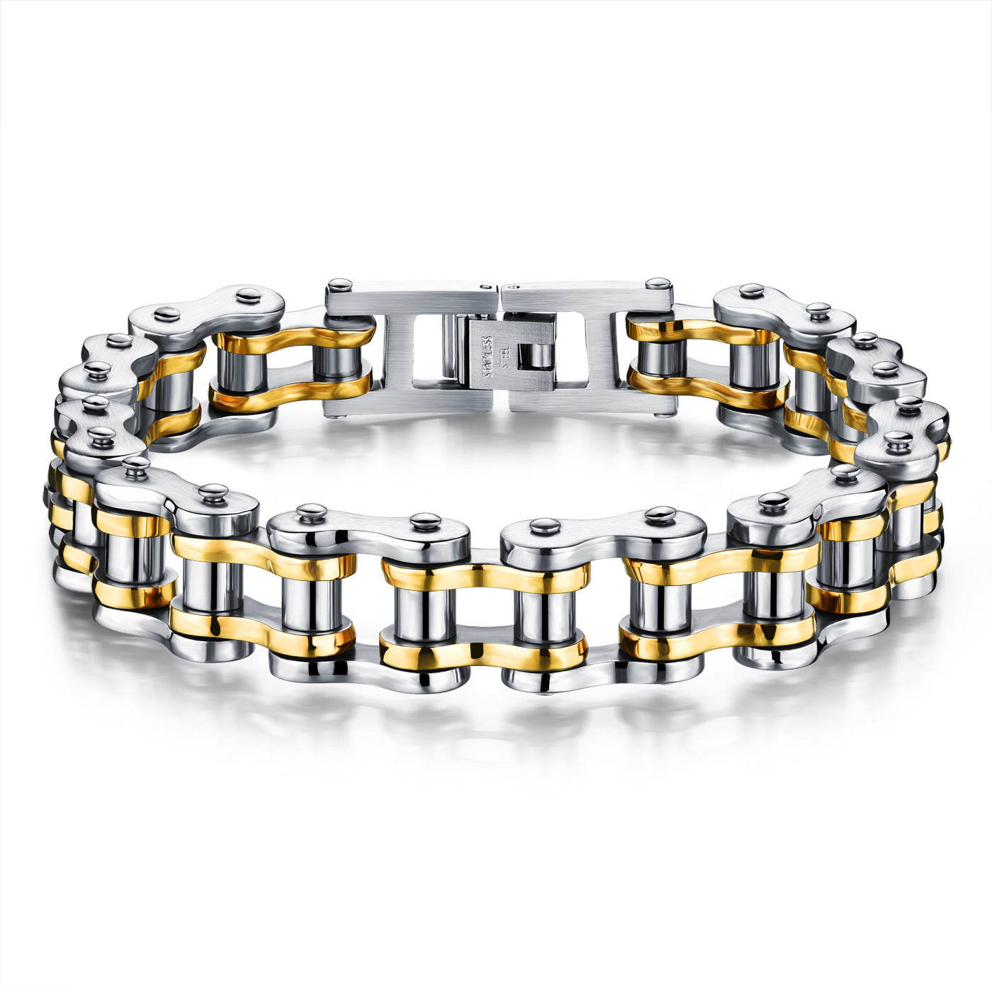 Men's Ornament Stainless Steel Rock Personality Motorcycle Bracelets