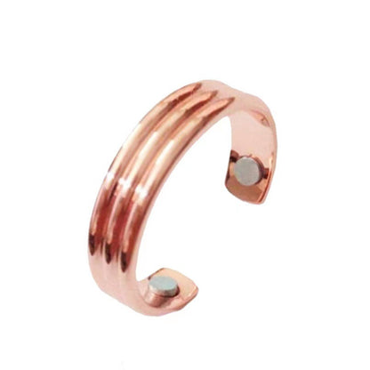 Women's & Men's Double Magnetic Therapy Health Care Open Rings