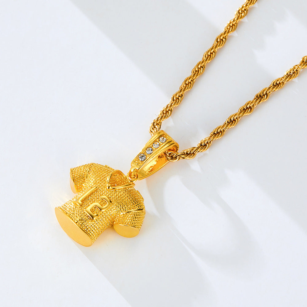 Women's & Men's Simple Hemp Flowers Chain Hip Hop Necklaces