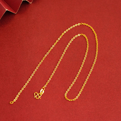 Women's Alluvial Gold Jewelry High-grade Niche Chain Necklaces