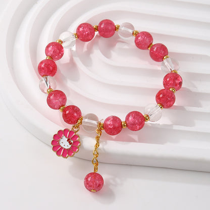 Niche Design Couple Female Colored Glaze Bracelets
