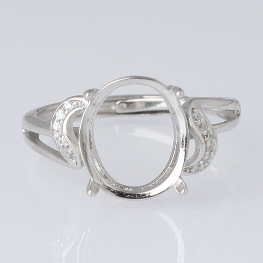 Frame Open Mouth Autumn Copper Alloy Electroplating Sier Rings