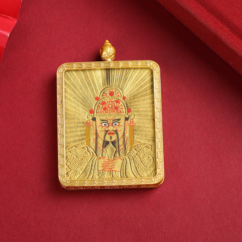 Tibet Fifth Master Previous Life Painted Pendants