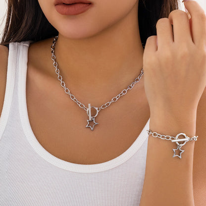 Simple Sweet Cool Titanium Steel Slim Chain Necklaces