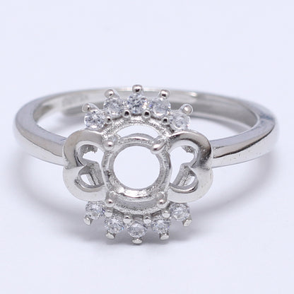 Frame Open Mouth Autumn Copper Alloy Electroplating Sier Rings