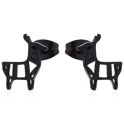 Aloofness Style Stainless Steel Cute Small Animal Fashion Earrings