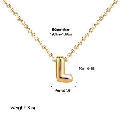 English Letter Simple High-grade Stainless Steel Necklaces