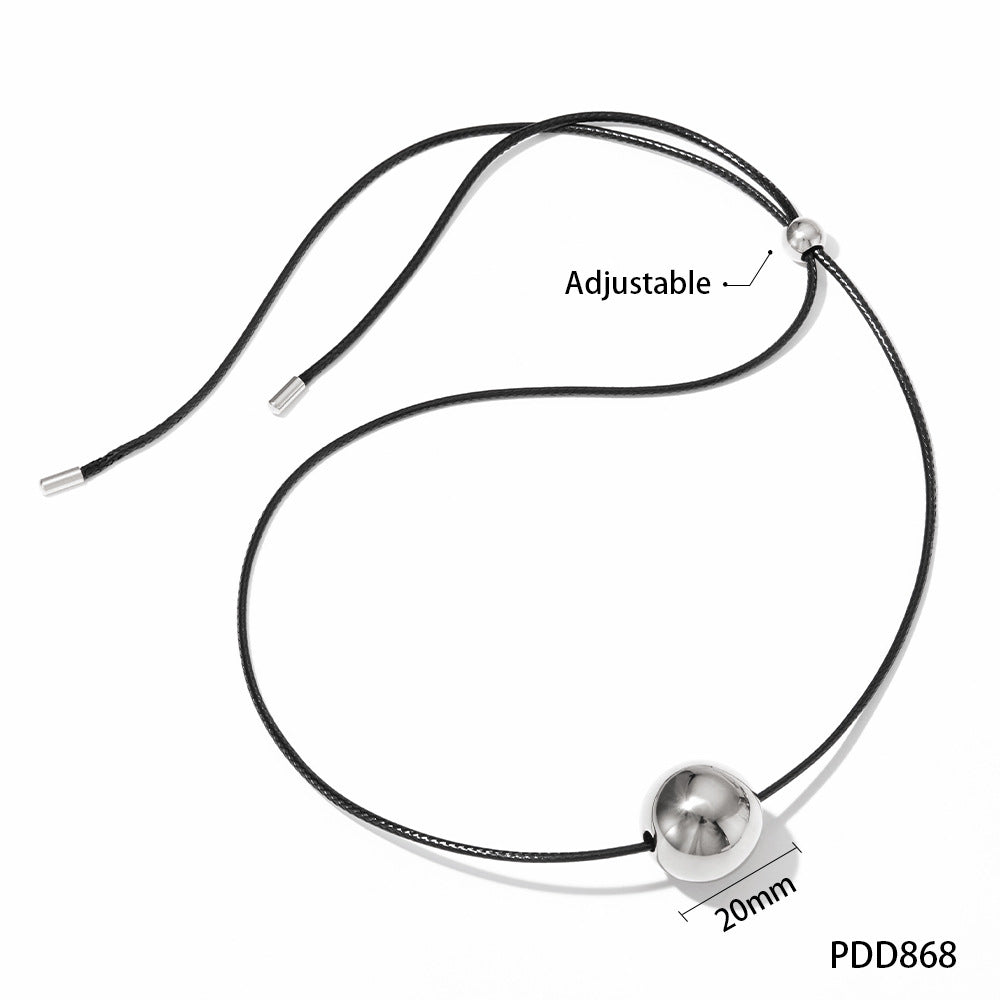 Rope Stainless Steel Simple Style Fashion Exaggerated Hollow Five-pointed Necklaces