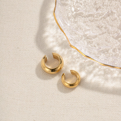 Circle Ear Clip Retro Simple Fashion Earrings