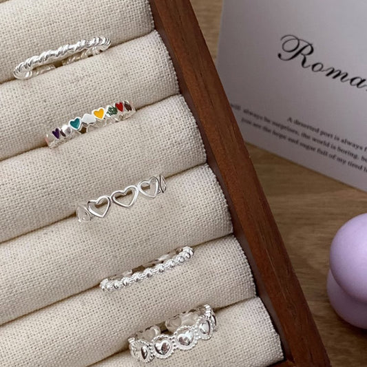 Women's Minimalist Korean Style Fashion Minority Design Rings