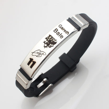 Massey Commemorative Stainless Steel Silicone Sports Bracelets