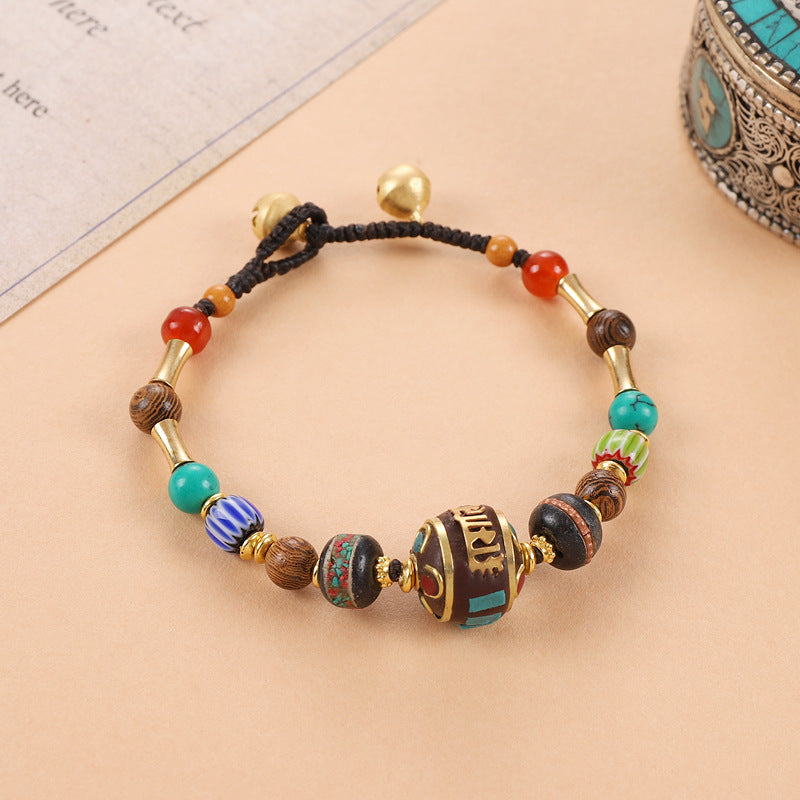 Women's Tibetan Nepal Beaded Vintage Exotic Ethnic Style Design Chinese Bracelets