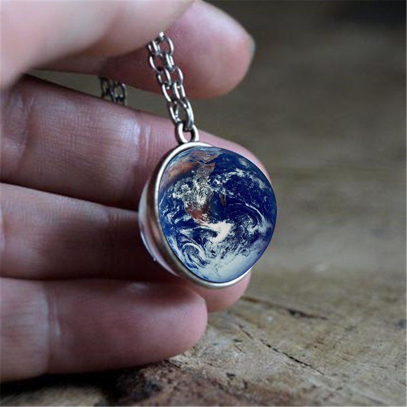 Women's Double-faced Crystal Glass Ball For Jewelry Pendants