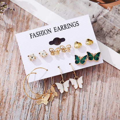 Suit Pairs Of Creative Simple Acrylic Earrings
