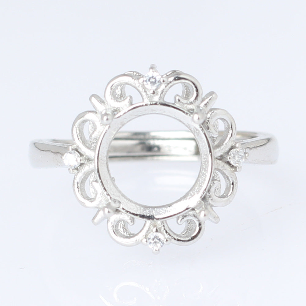 Frame Open Mouth Autumn Copper Alloy Electroplating Sier Rings