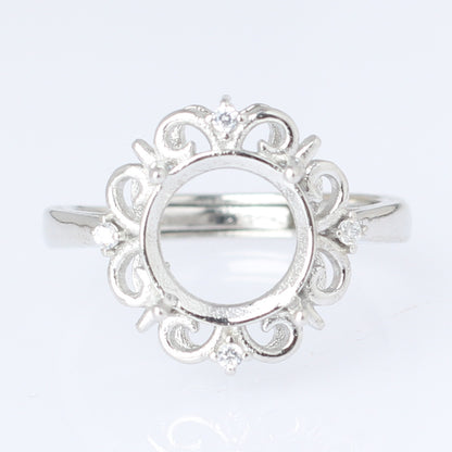 Frame Open Mouth Autumn Copper Alloy Electroplating Sier Rings