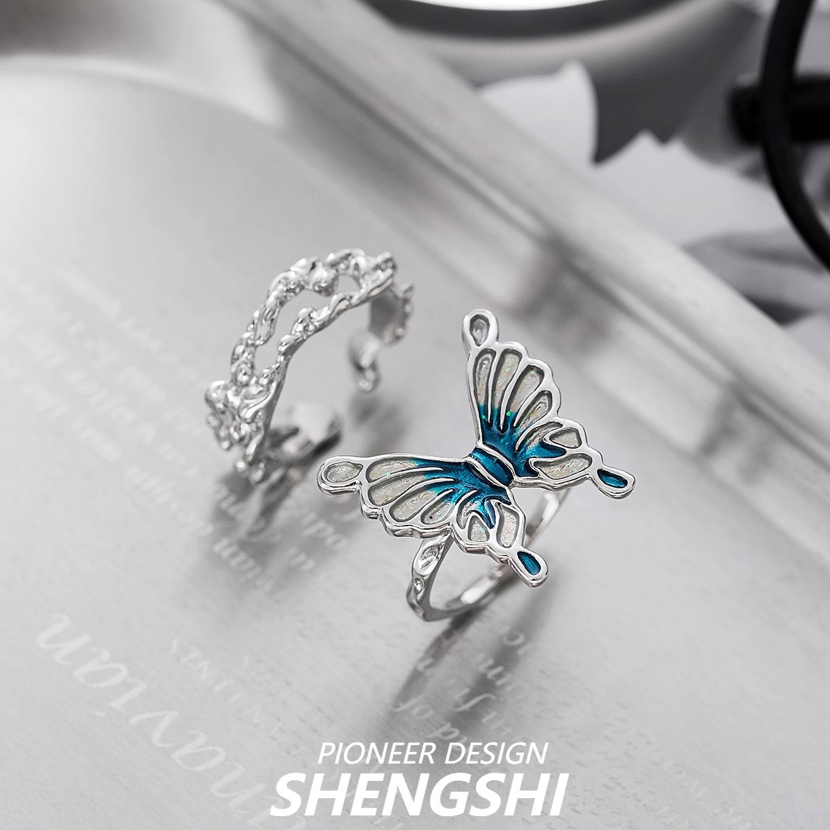Butterfly Dance Series Female Fashion Personality Rings