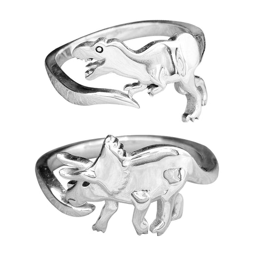 Classic Alloy Dinosaur Open Animal Ornament Rings