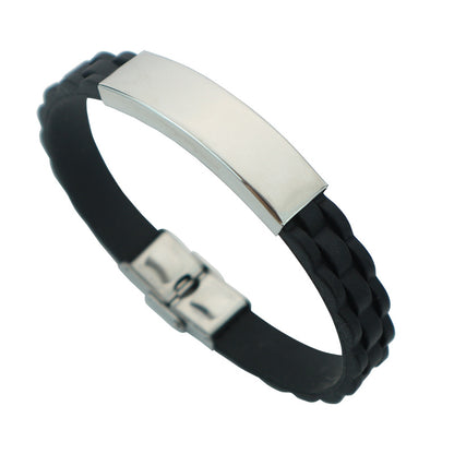 Jewelry Silicone Sports Boys Trendy Simple Bracelets