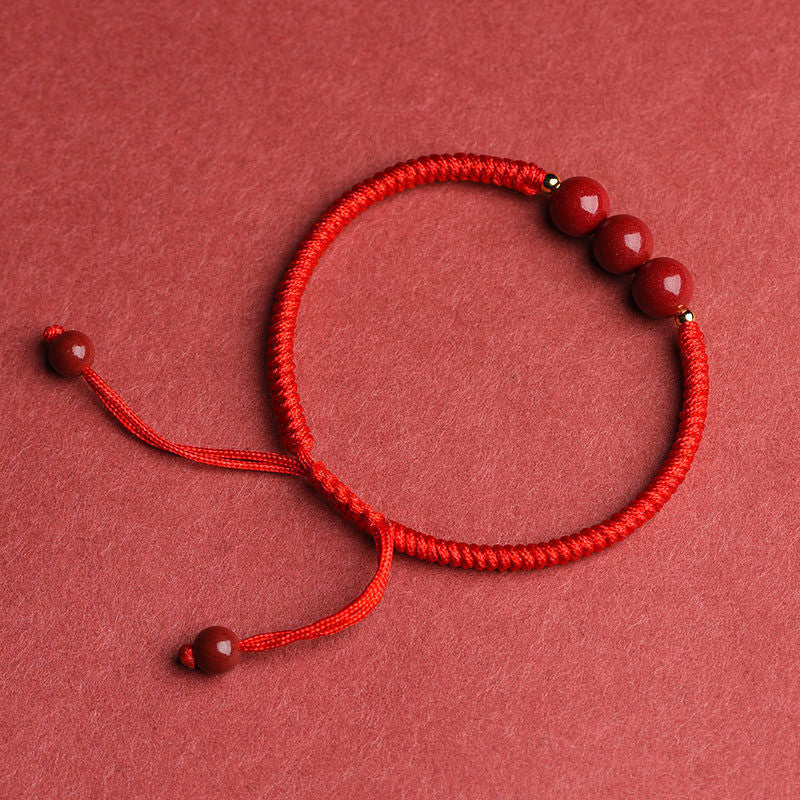 Life Hand-woven Cinnabar Small Perfect Red Bracelets