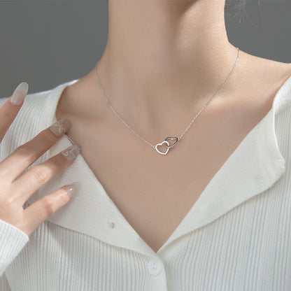 Love Lodge Sier Korean Style Simple Necklaces