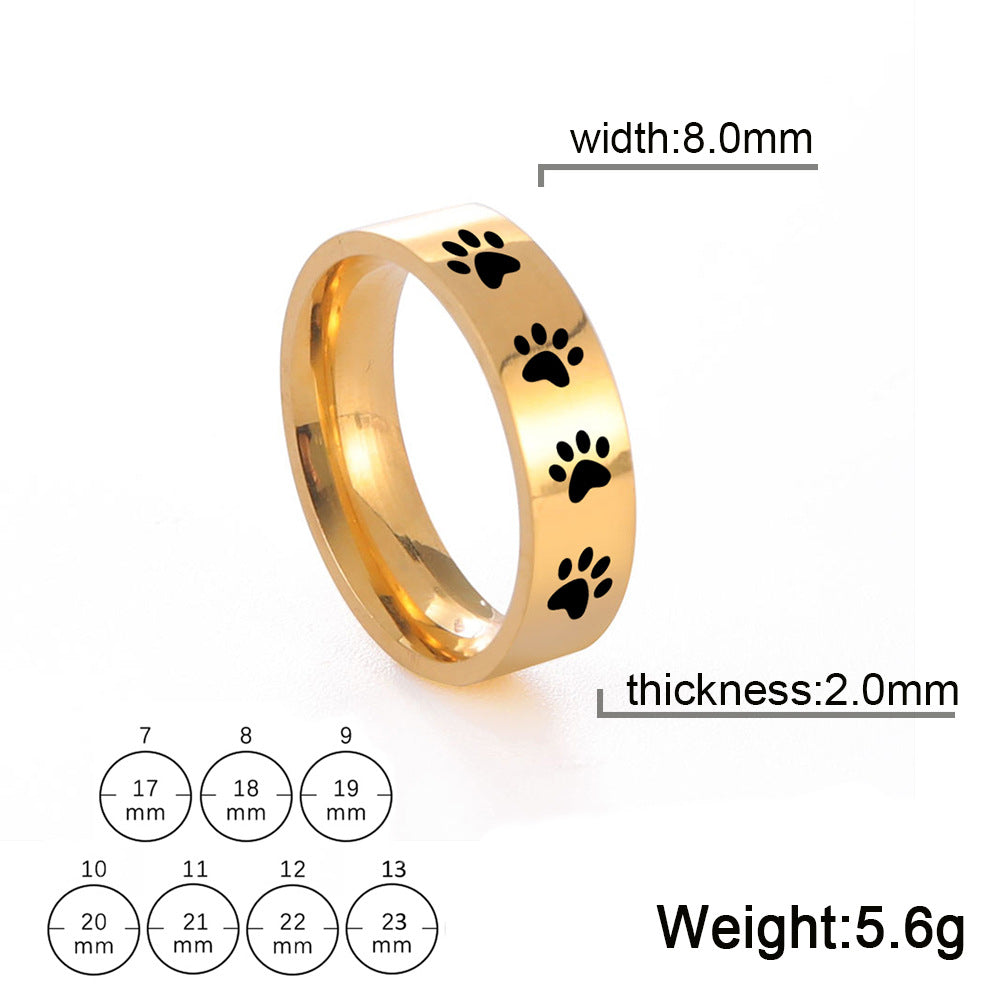 Women's & Men's Cute For Stainless Steel Finger Couple Rings