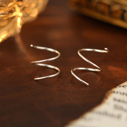 Women's & Men's Simple Ear Bone Personality Circle Under Banyan Tree Earrings